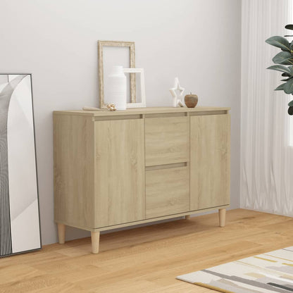 Credenza Rovere Sonoma 101x35x70 cm in Legno Multistrato - homemem39