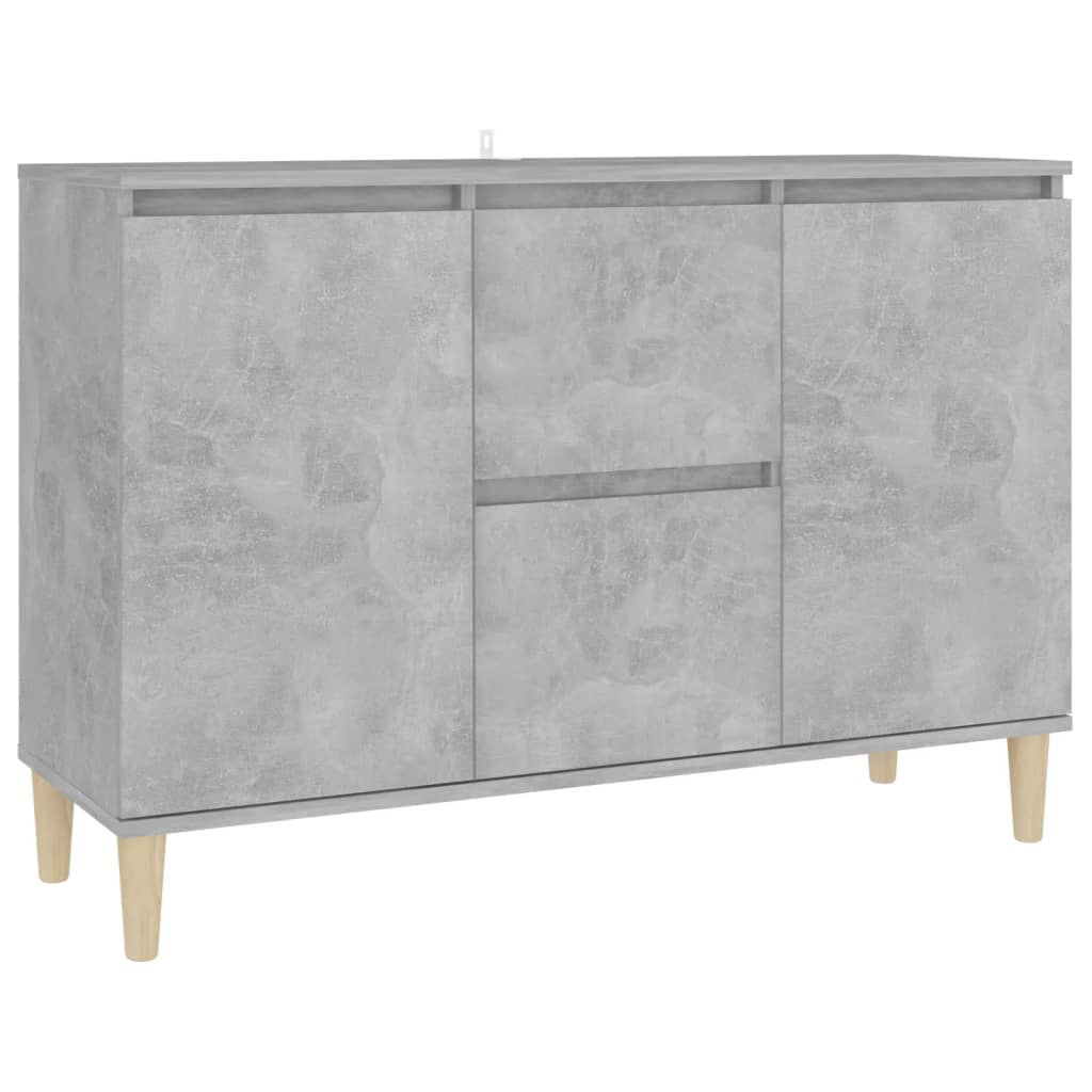 Credenza Grigio Cemento 101x35x70 cm in Legno Multistrato - homemem39