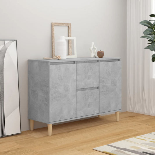 Credenza Grigio Cemento 101x35x70 cm in Legno Multistrato - homemem39