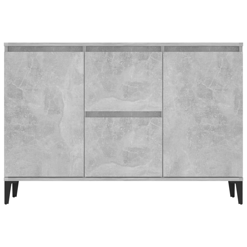 Credenza Grigio Cemento 102x35x70 cm in Legno Multistrato - homemem39