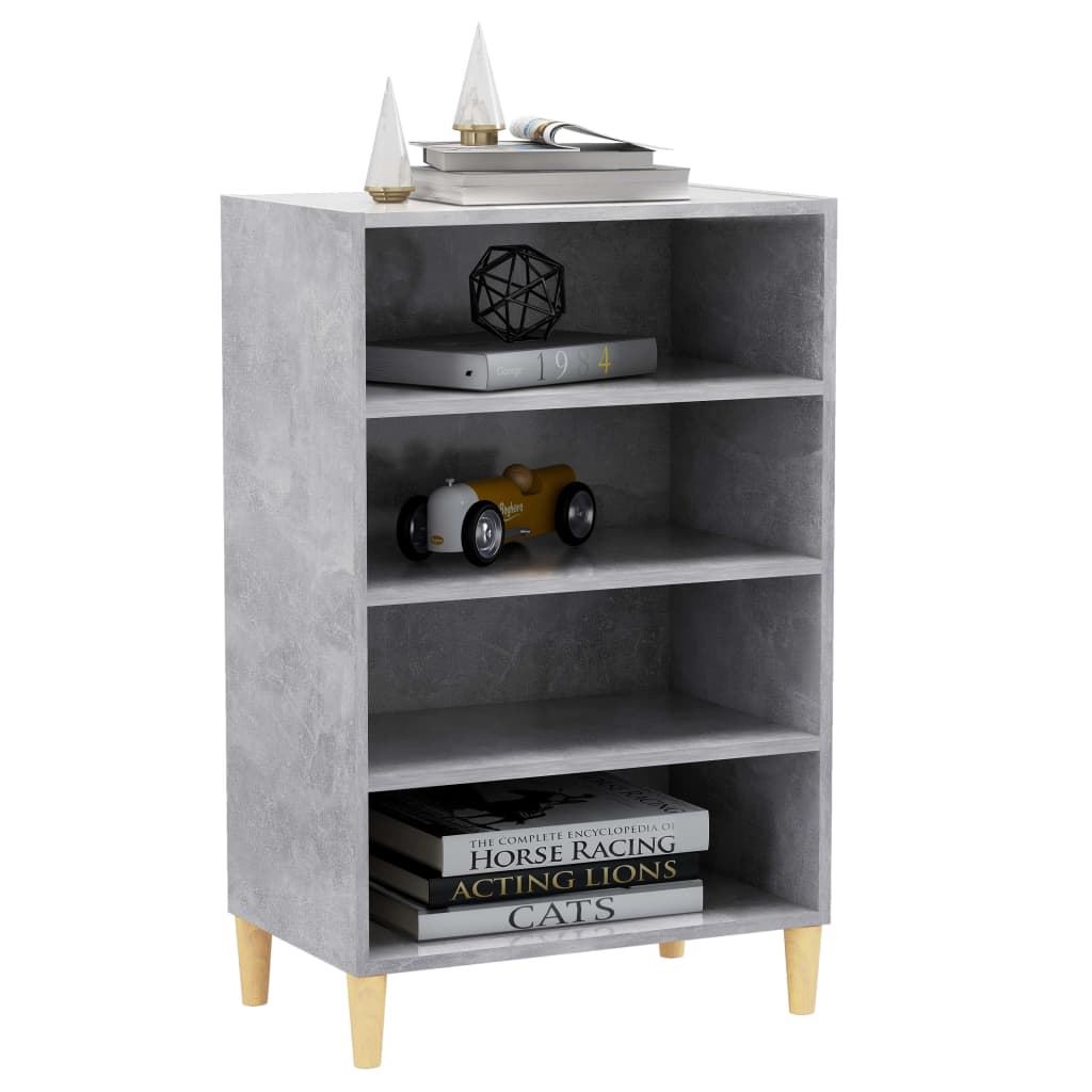 Credenza Grigio Cemento 57x35x90 cm in Legno Multistrato - homemem39