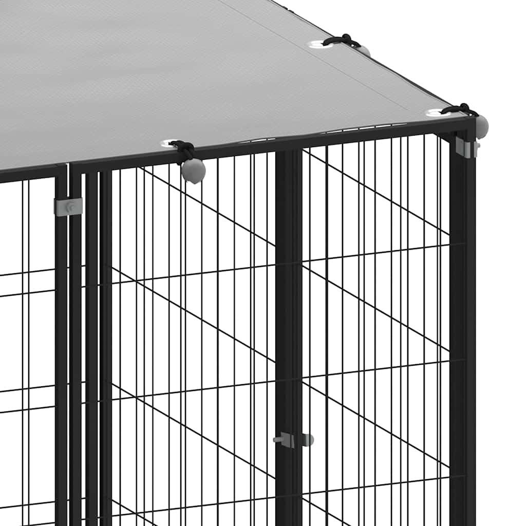 Black Dog Cage 330x110x110 cm in Steel