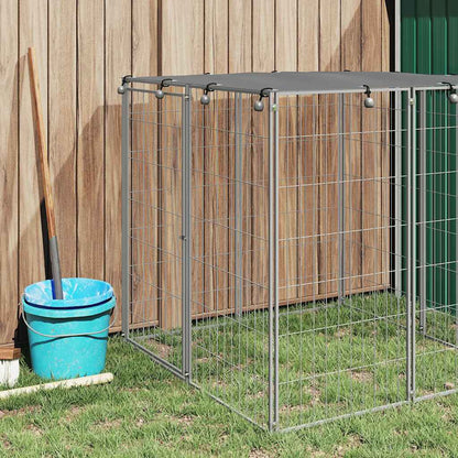 Cuccia per Cani Argento 110x110x110 cm in Acciaio