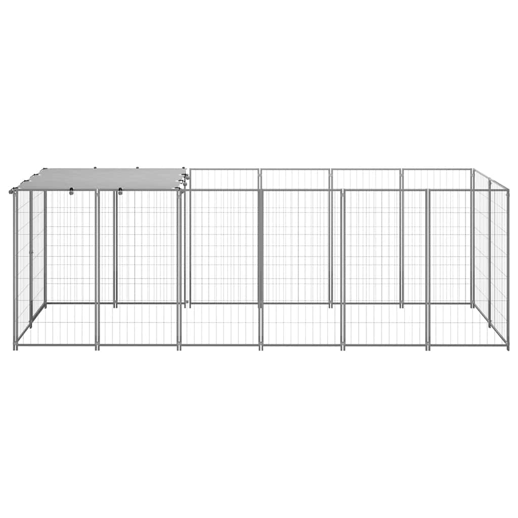 Silver Dog Cage 330x110x110 cm in Steel
