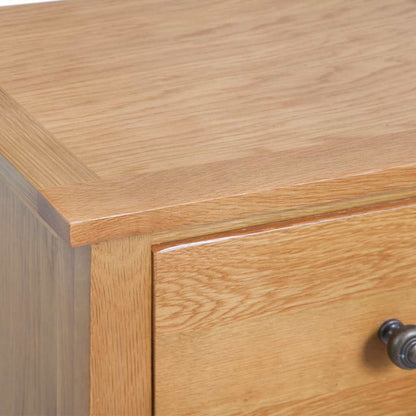Cassettiera Alta 45x32x110 cm in Legno Massello di Rovere