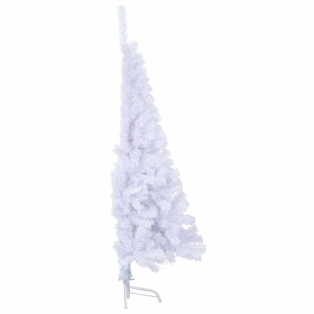 Albero di Natale Artificiale Metà con Supporto Bianco 150cm PVC | homemem39
