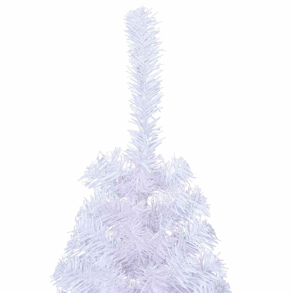 Albero di Natale Artificiale Metà con Supporto Bianco 150cm PVC | homemem39