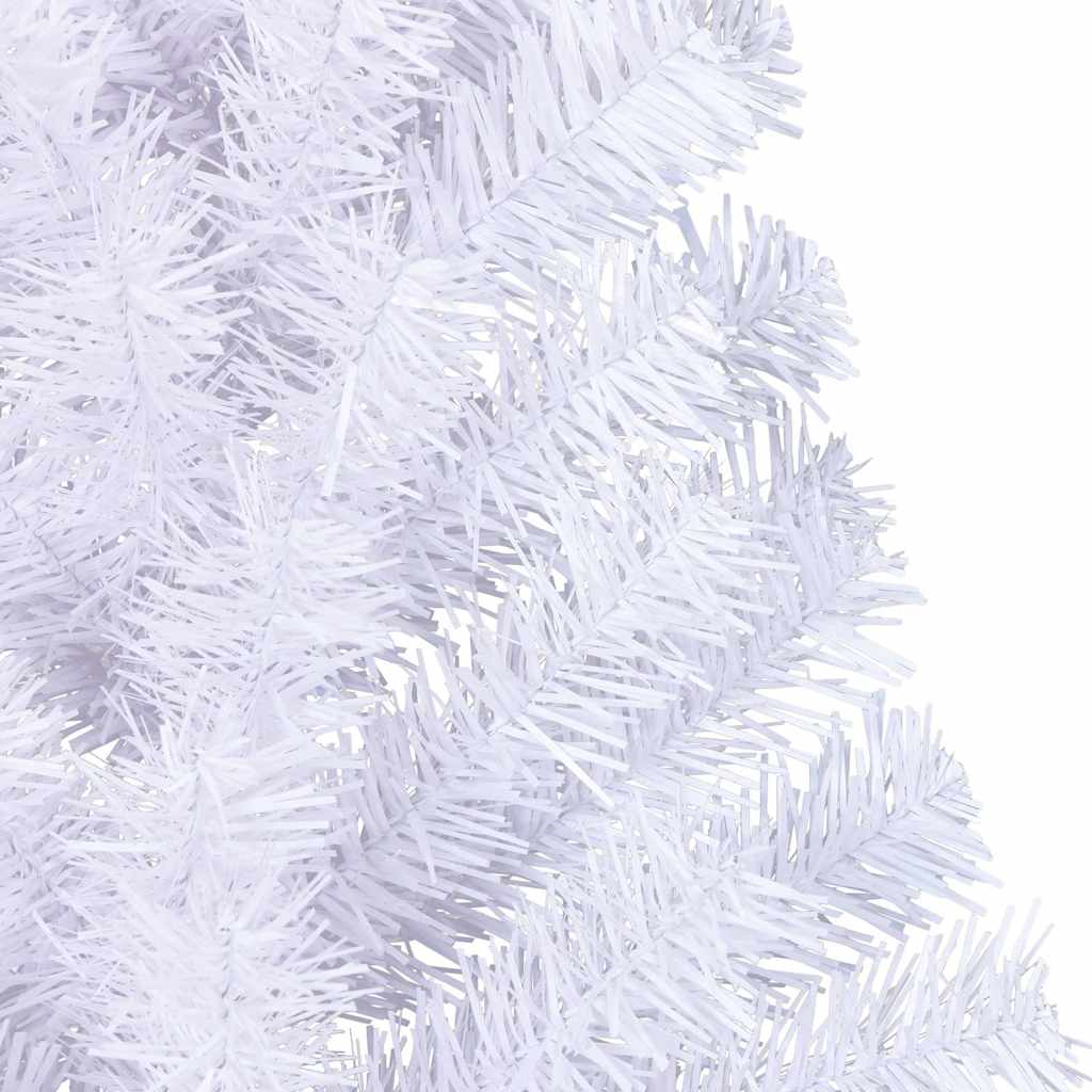 Albero di Natale Artificiale Metà con Supporto Bianco 150cm PVC | homemem39