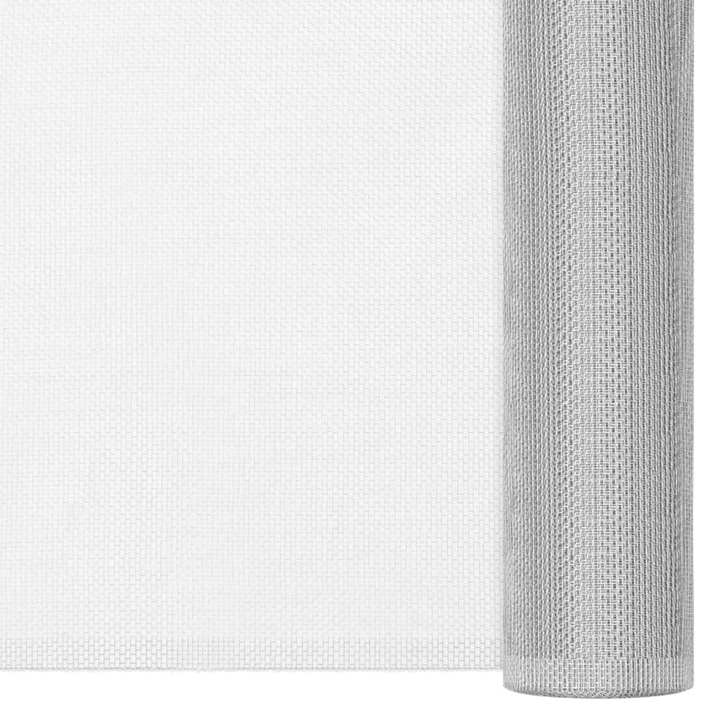Zanzariera in Alluminio 60x500 cm Argento