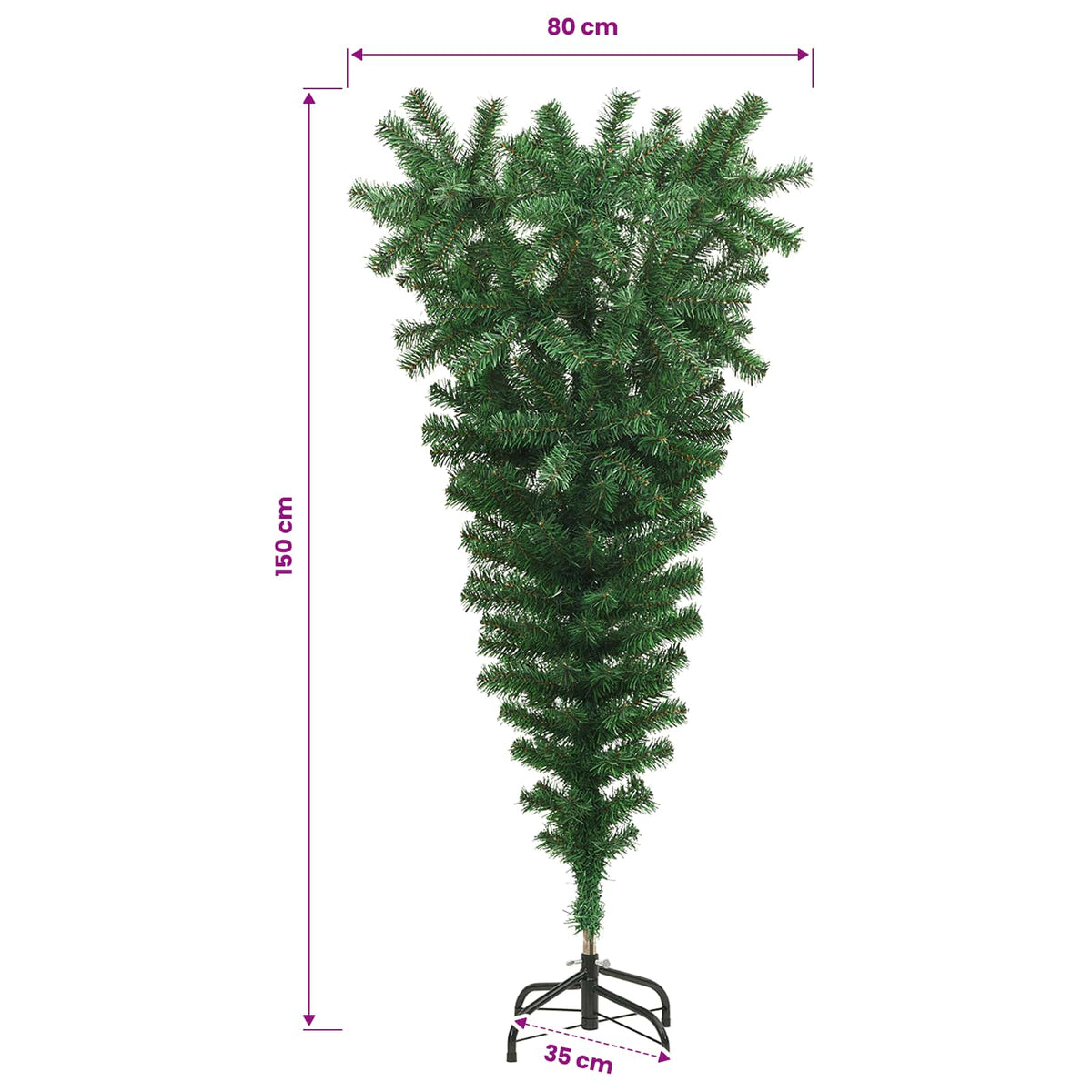 Alberi di Natale PVC, Steel Verde