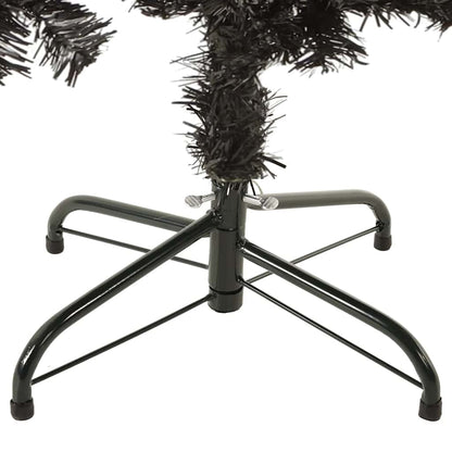 Albero di Natale Sottile Nero 150 cm