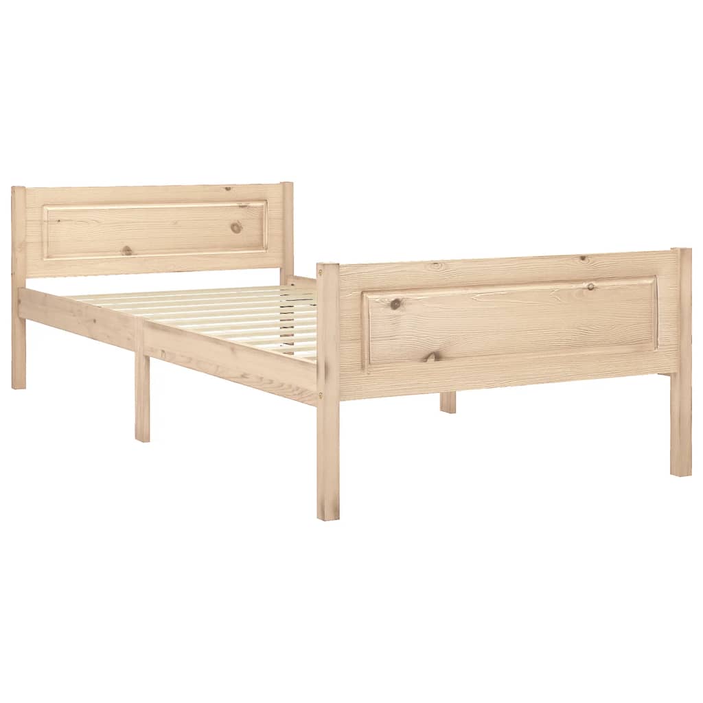 Giroletto senza Materasso 90x200 cm in Legno Massello di Pino | homemem39