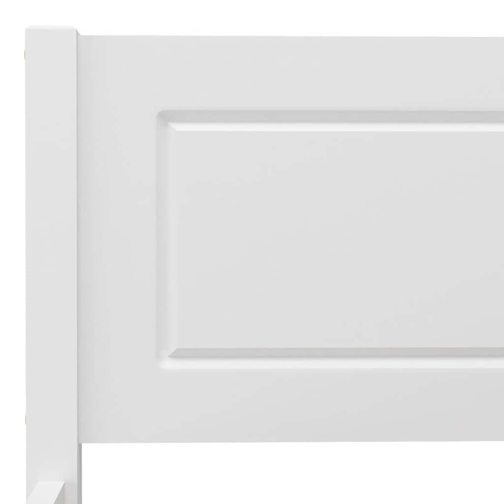 Giroletto Bianco in Legno Massello di Pino 120x200 cm - homemem39