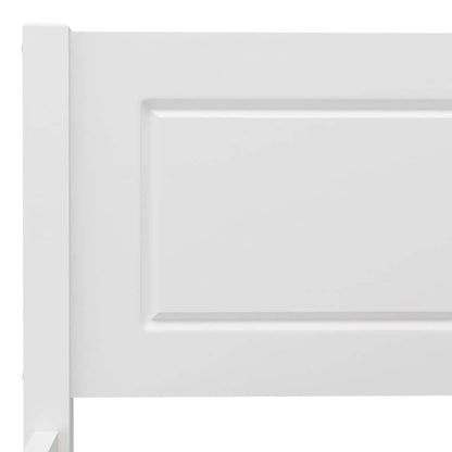 Giroletto Bianco in Legno Massello di Pino 120x200 cm - homemem39