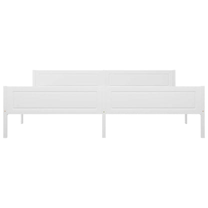 Giroletto Bianco in Legno Massello di Pino 200x200 cm | homemem39