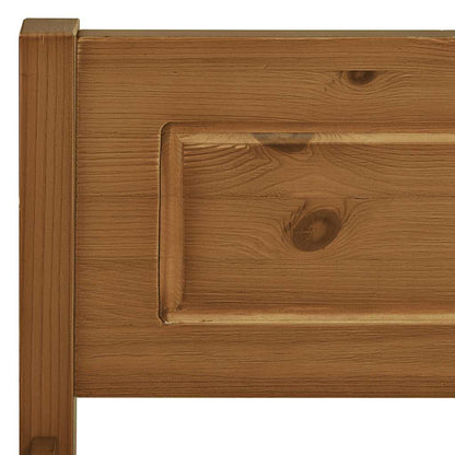 Giroletto in Legno Massello di Pino Marrone Ambrato 140x200 cm | homemem39