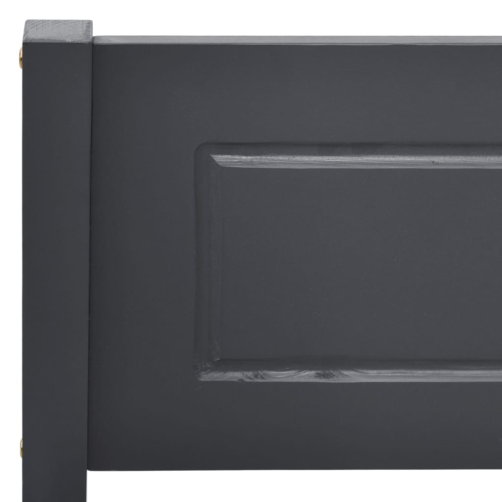 Giroletto Grigio in Legno Massello di Pino 100x200 cm | homemem39