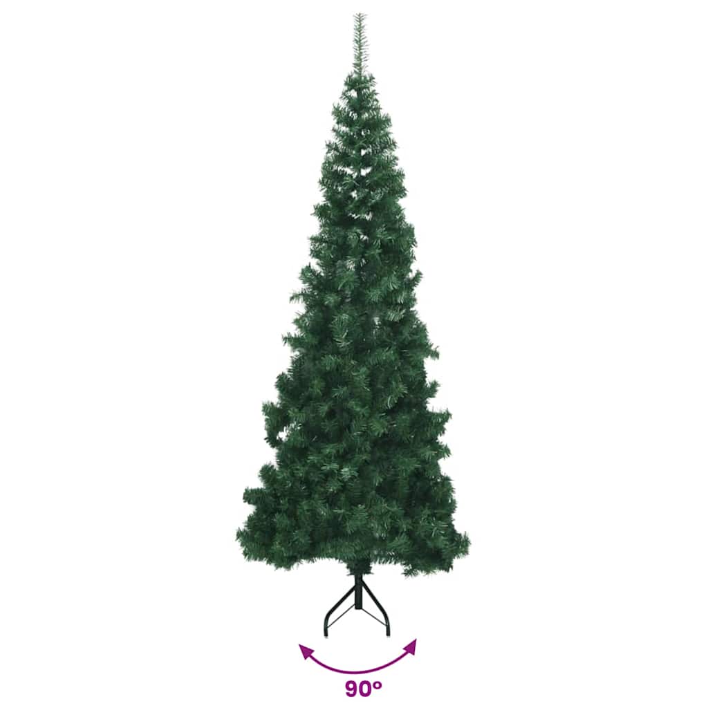 Albero di Natale Artificiale ad Angolo con Supporto Verde 180cm