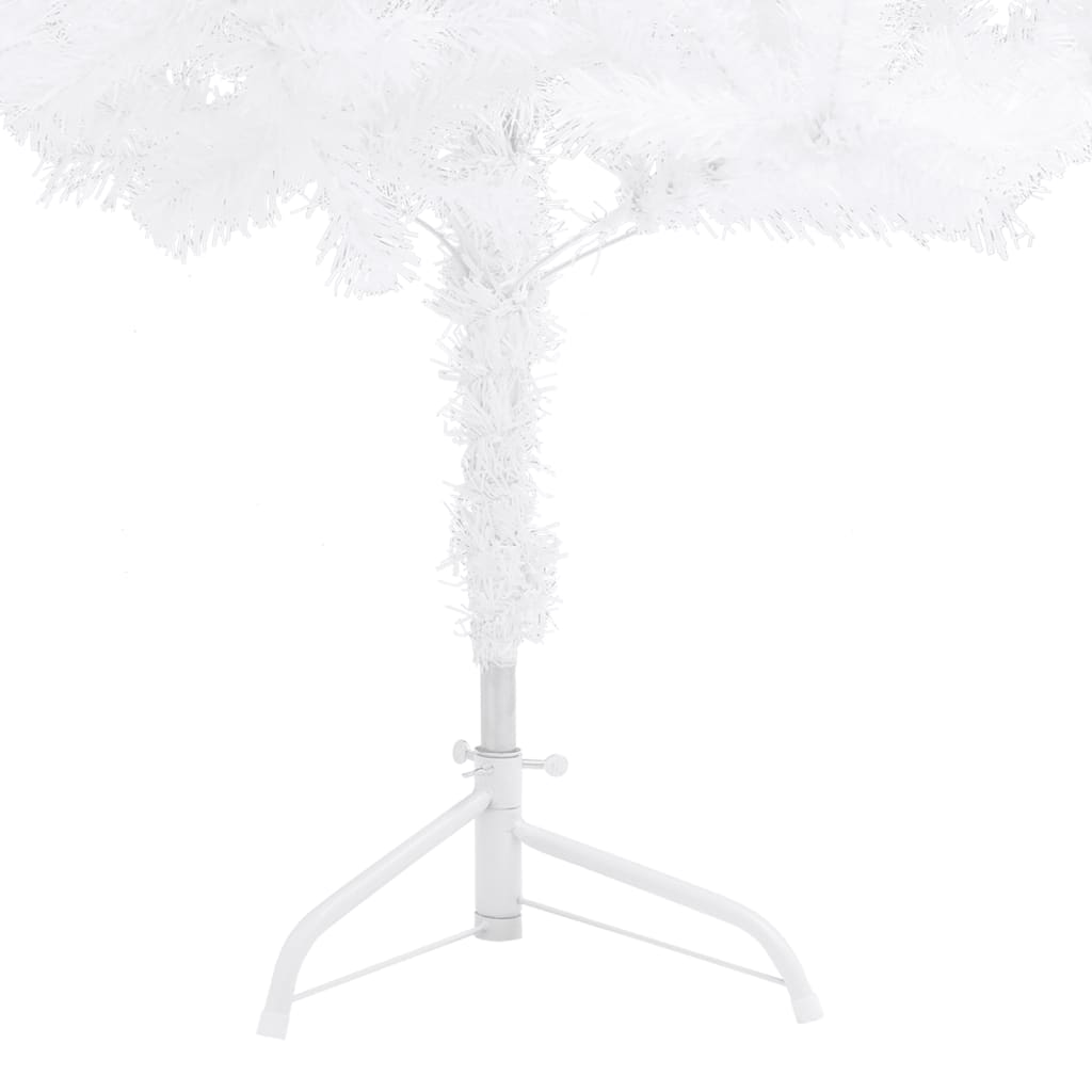 Albero di Natale Artificiale ad Angolo Bianco 240 cm PVC