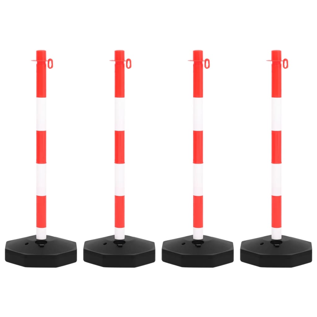 Set di Pali Stradali con Catena in Plastica di 10 m | homemem39