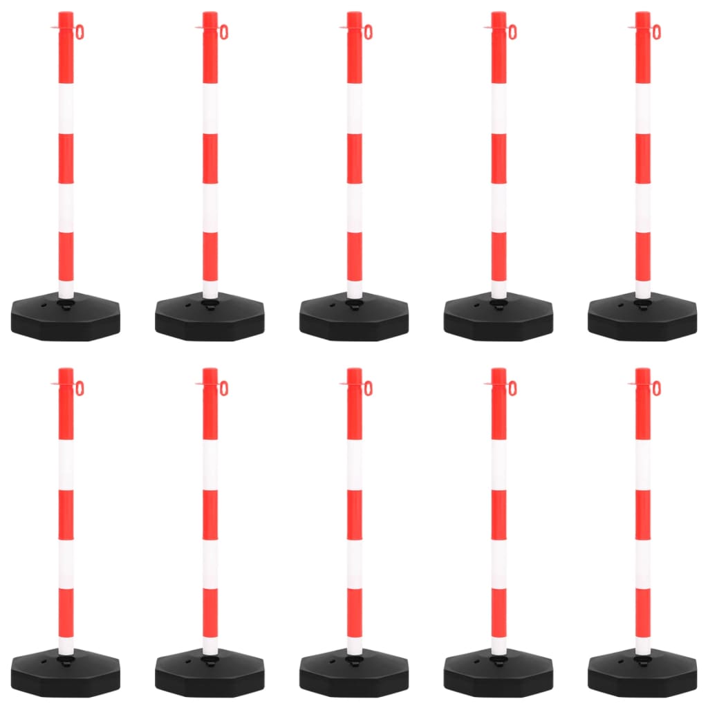 Set di Pali Stradali con Catena in Plastica di 10 m | homemem39