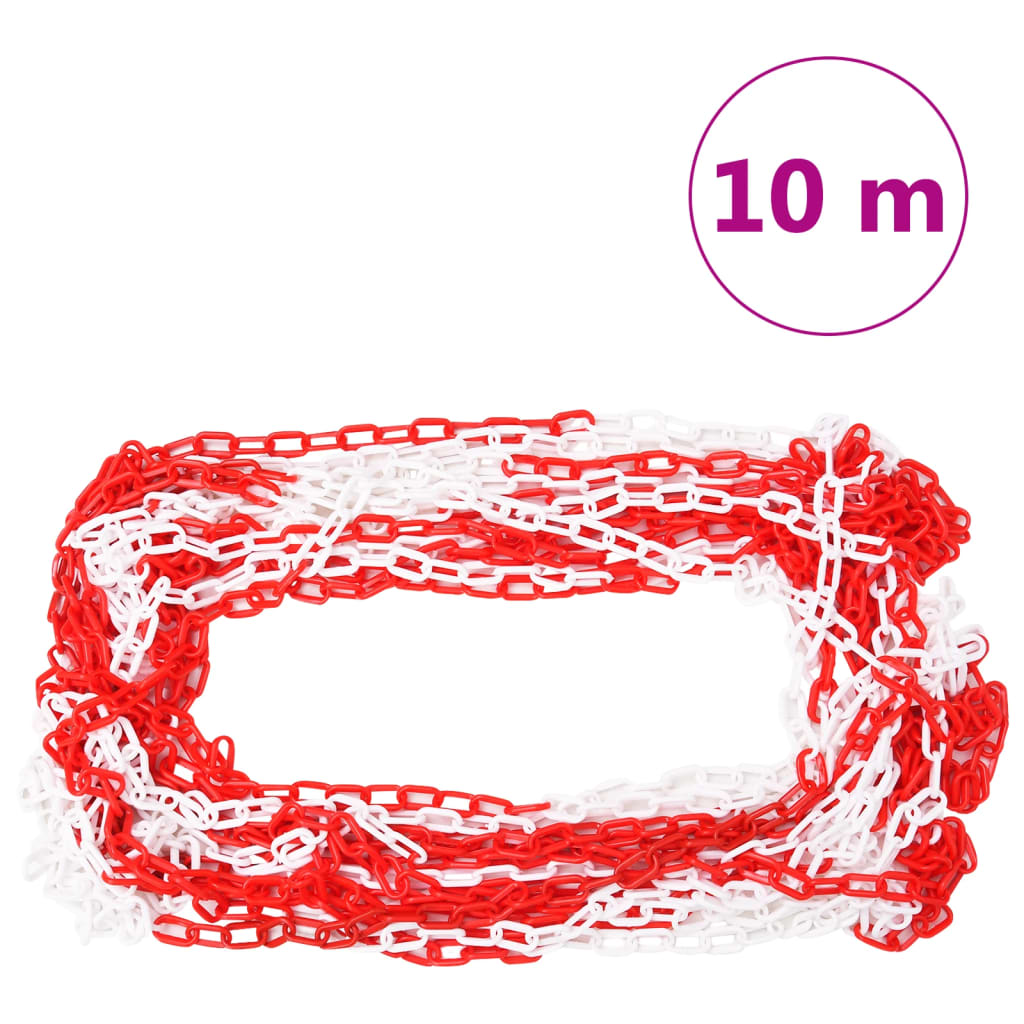 Set di Pali Stradali con Catena in Plastica di 10 m | homemem39