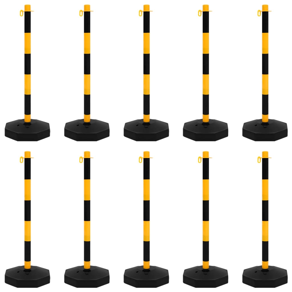 Set di Pali Stradali con Catena in Plastica di 10 m | homemem39