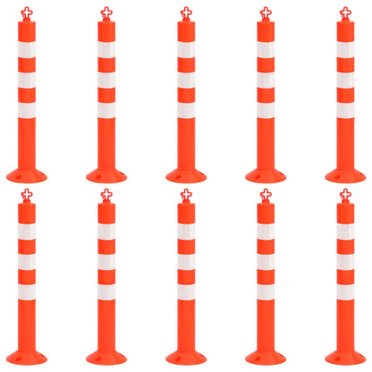 Dissuasori Traffico con Catena 10 pz 75 cm in PE | homemem39
