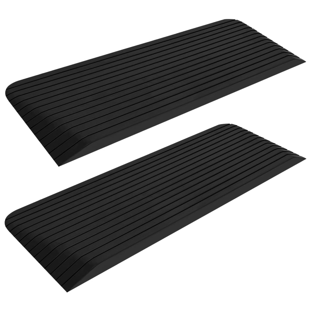 Rampe per Soglia 2 pz 110x41x5 cm in Gomma | homemem39