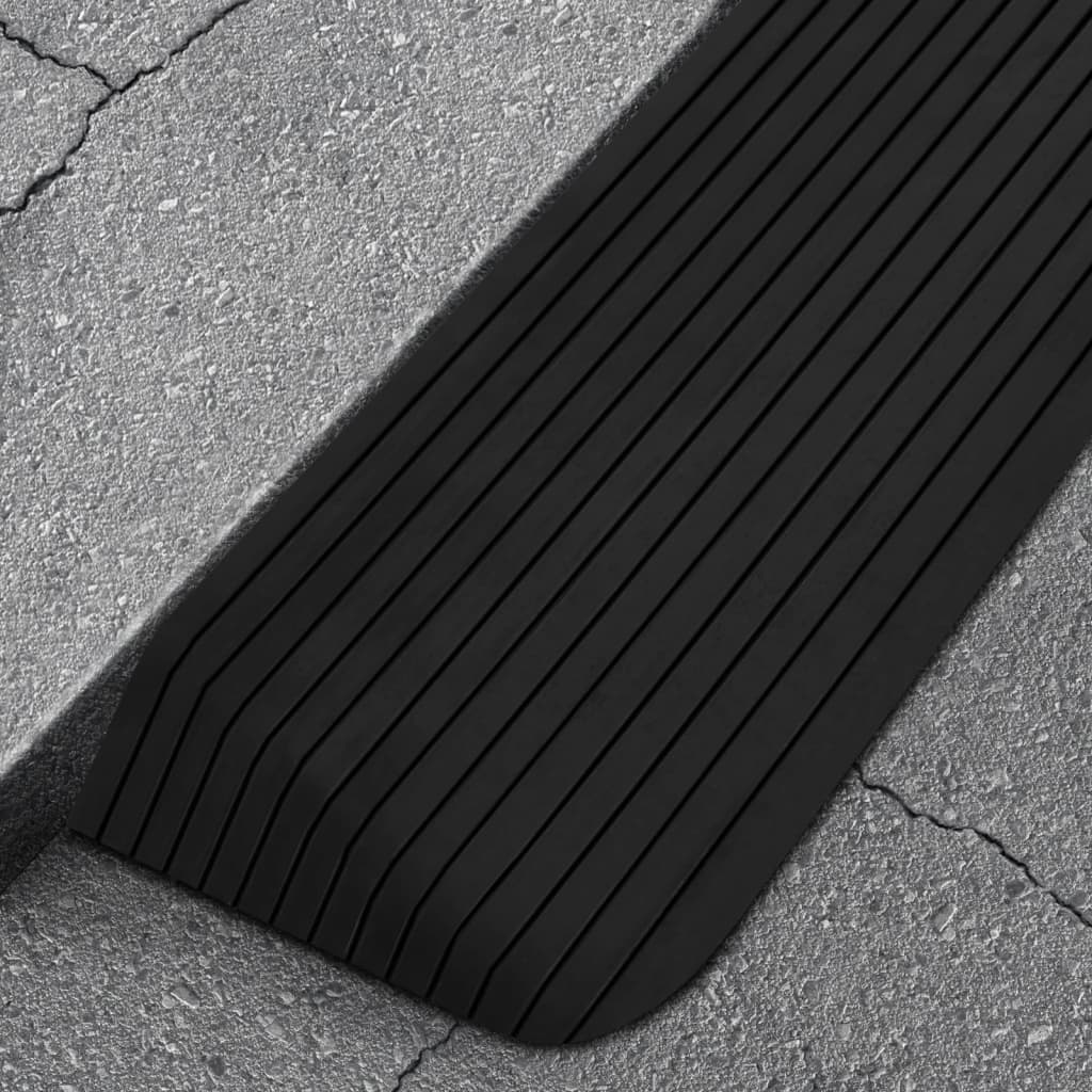 Rampe per Soglia 2 pz 110x41x5 cm in Gomma | homemem39