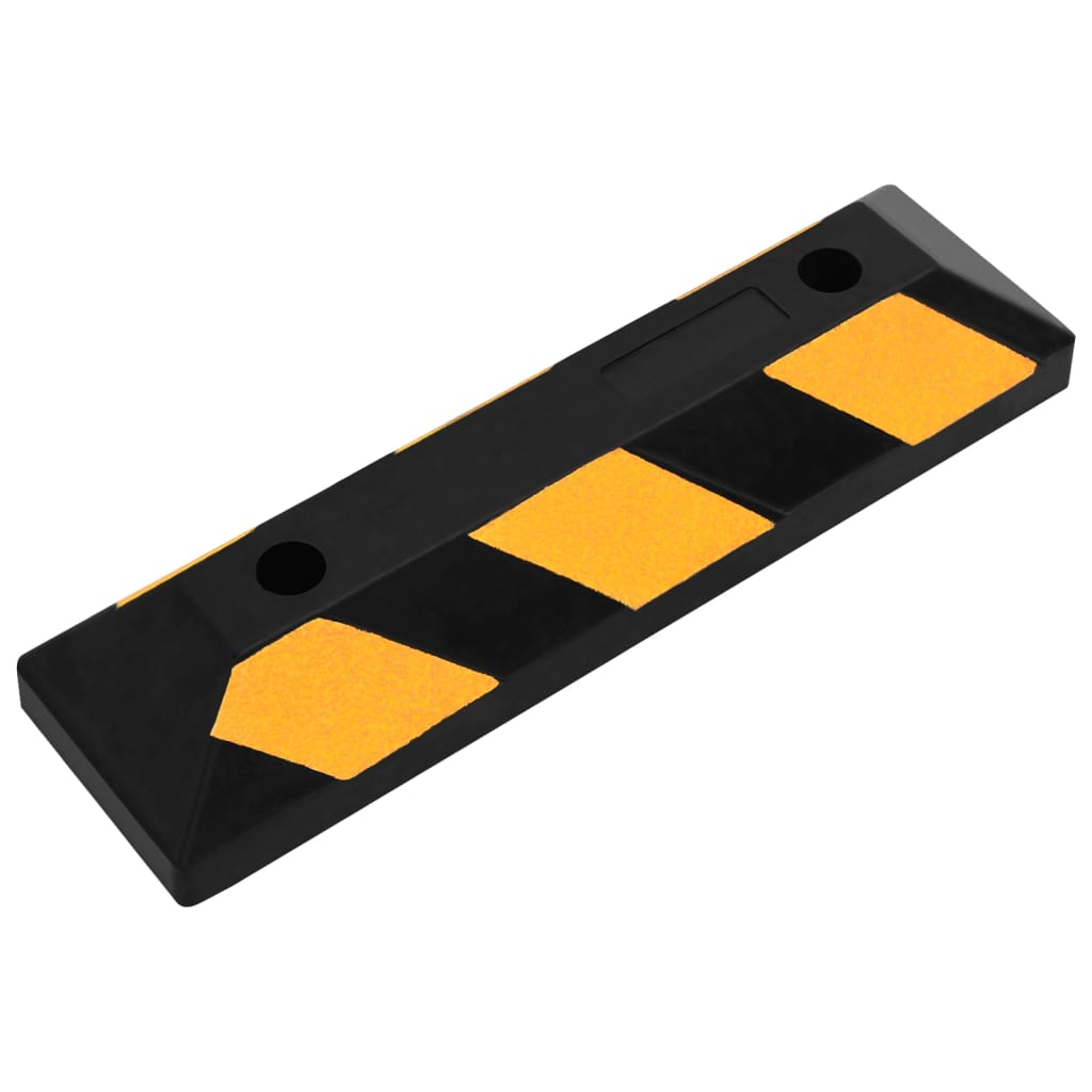 Delimitatori di Parcheggio Riflettenti 2 pz 56x15x10cm in Gomma | homemem39