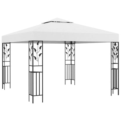 Gazebo con Luci LED a Stringa 3x3 m Bianco - homemem39