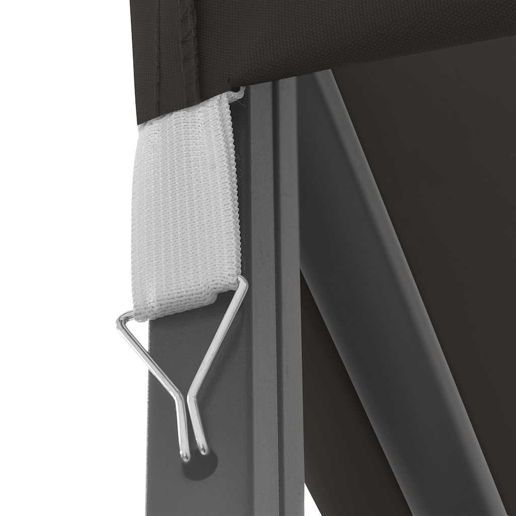 Gazebo con Stringa di Luci LED 3x4 m Antracite