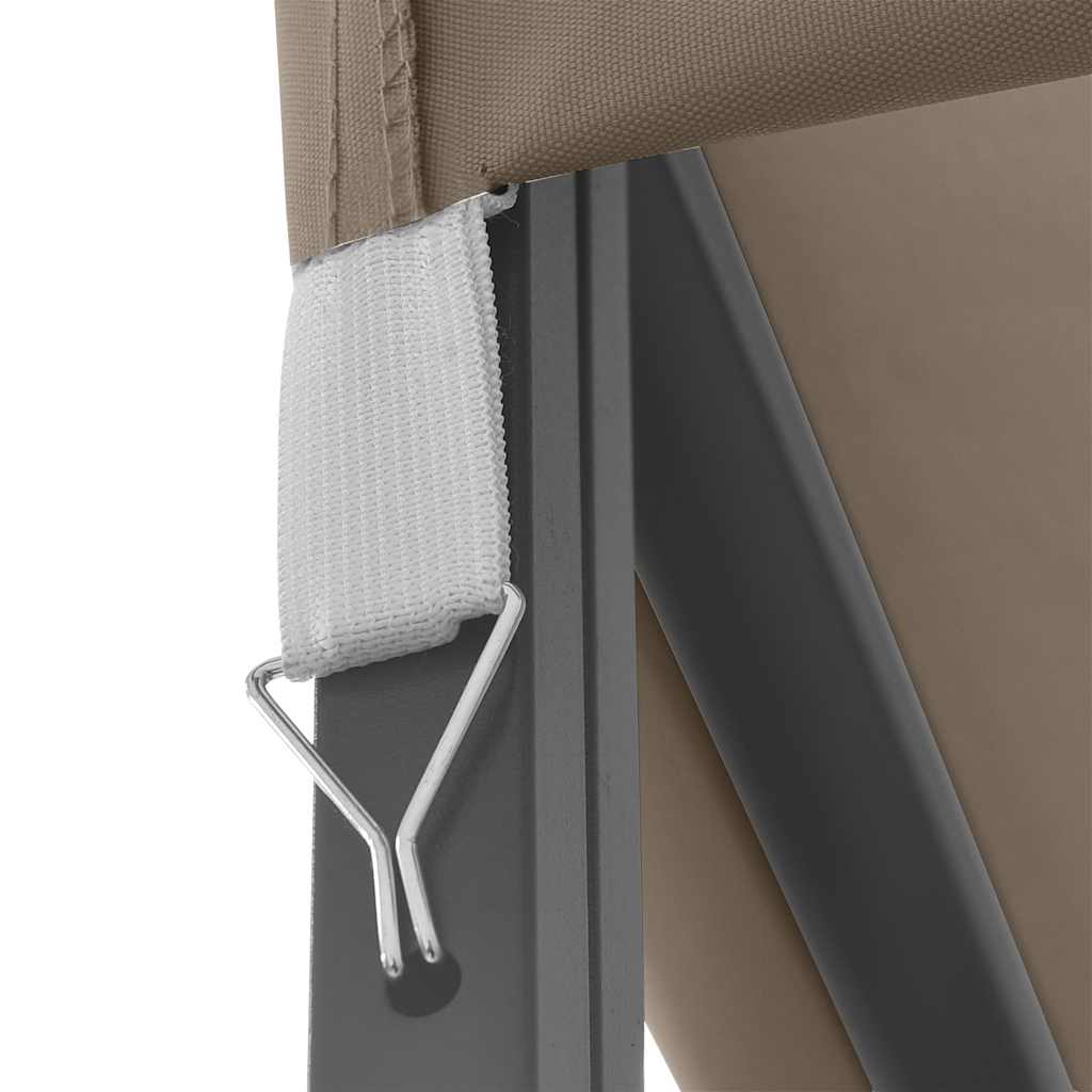 Gazebo con Luci a Stringa LED 4x3 m Grigio Talpa | homemem39