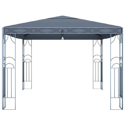Gazebo con Stringa di Luci LED 400x300 cm Antracite - homemem39