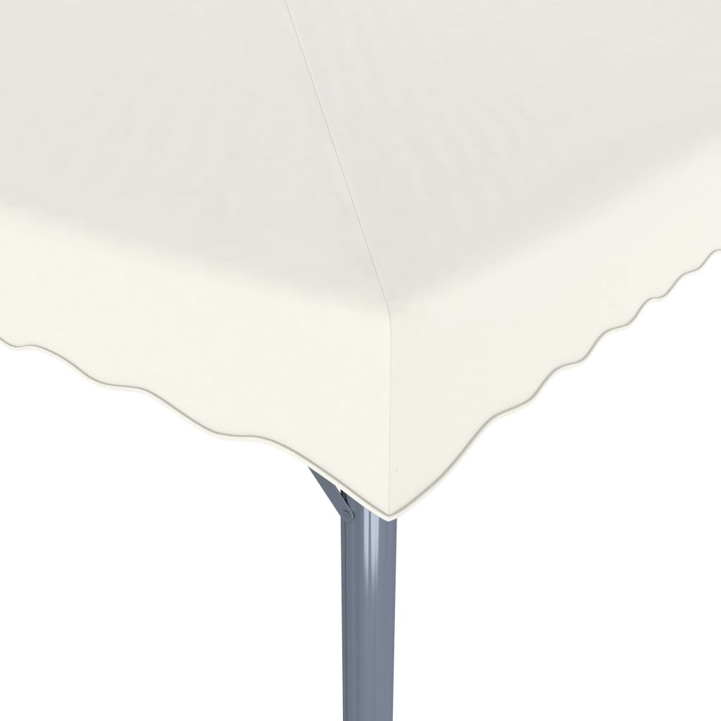 Gazebo con Stringa di Luci LED 300x300 cm Crema in Alluminio - homemem39