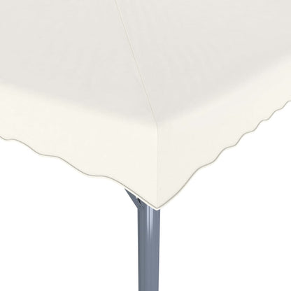Gazebo con Stringa di Luci LED 300x300 cm Crema in Alluminio - homemem39