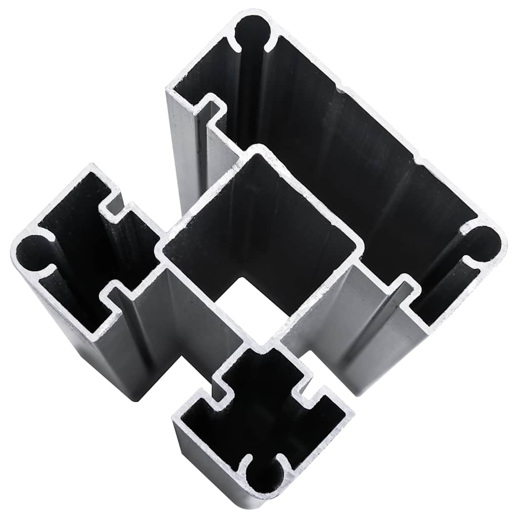 Set Pannelli di Recinzione in WPC 872x186 cm Nero | homemem39