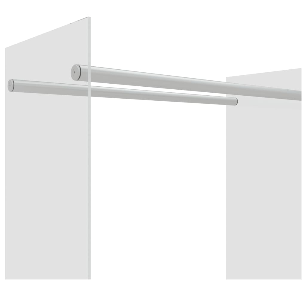 Porta Legna Trasparente 80x35x100 cm in Vetro Temperato - homemem39