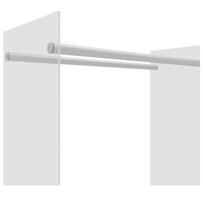 Porta Legna Trasparente 80x35x100 cm in Vetro Temperato - homemem39