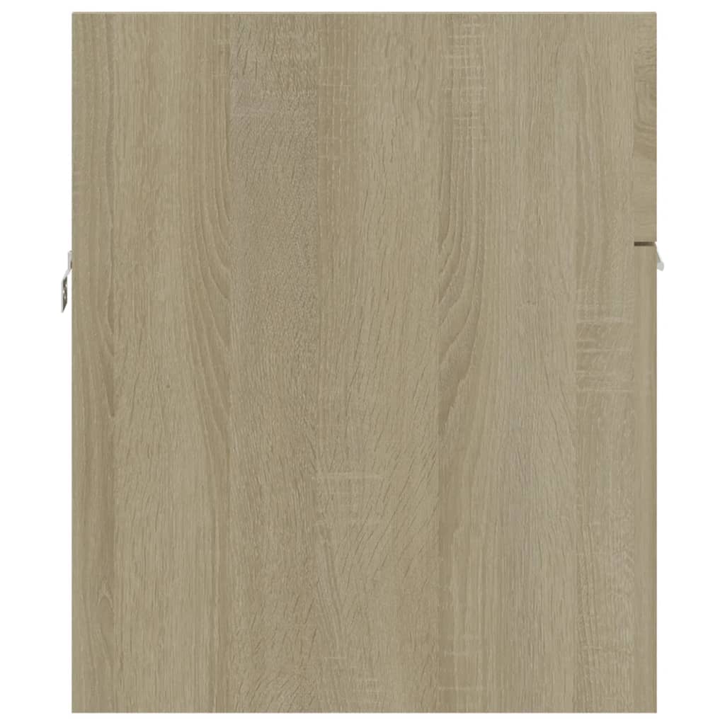 Mobile Bagno con Lavabo Integrato Rovere Sonoma in Truciolato | homemem39