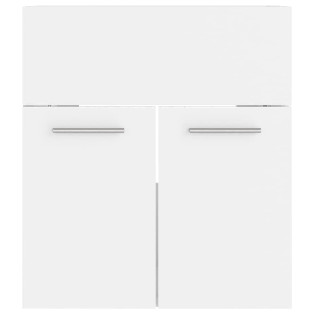 Set Mobili da Bagno Bianco in Legno Multistrato | homemem39