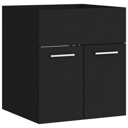 Set Mobili da Bagno Nero in Truciolato | homemem39