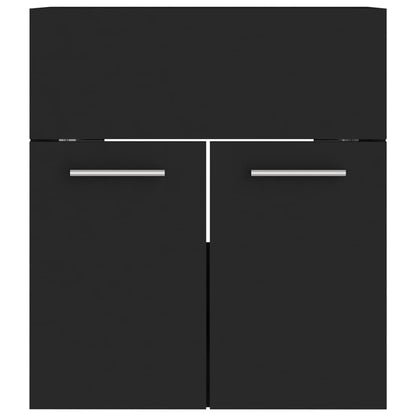Set Mobili da Bagno Nero in Truciolato | homemem39