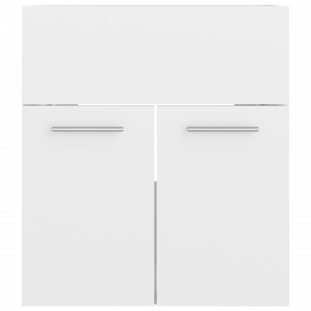 Set Mobili da Bagno Bianco Lucido in Truciolato | homemem39