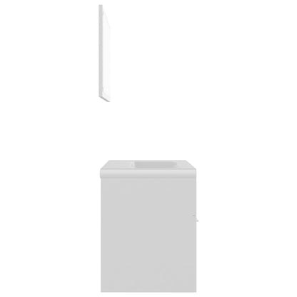 Set Mobili da Bagno Bianco in Truciolato