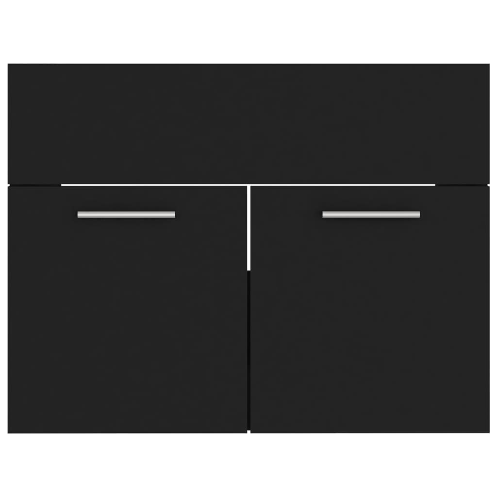 Set Mobili da Bagno Nero in Truciolato | homemem39