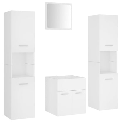 Set Mobili da Bagno Bianco in Truciolato | homemem39