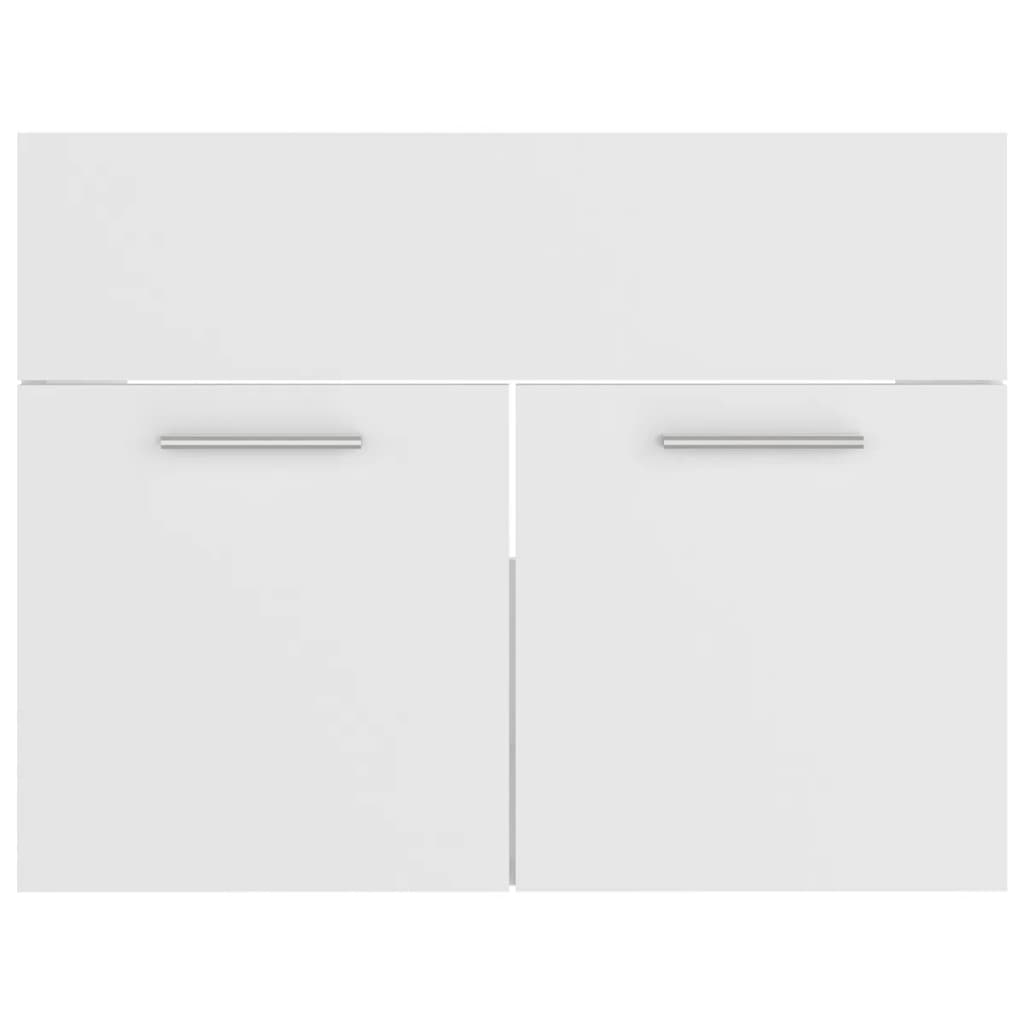 Set Mobili da Bagno Bianco in Legno Multistrato