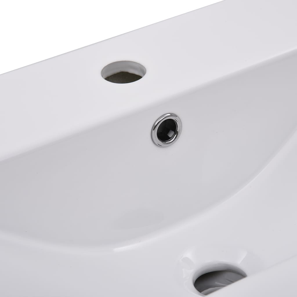 Set Mobili da Bagno Bianco in Legno Multistrato